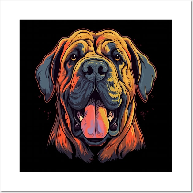 English Mastiff Smiling Wall Art by JH Mart